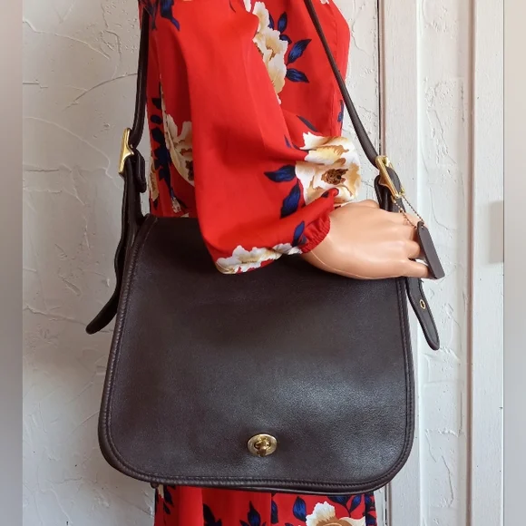 Coach Stewardess Bag #9525, 1996, Mahogany Brown - Picture 14 of 16